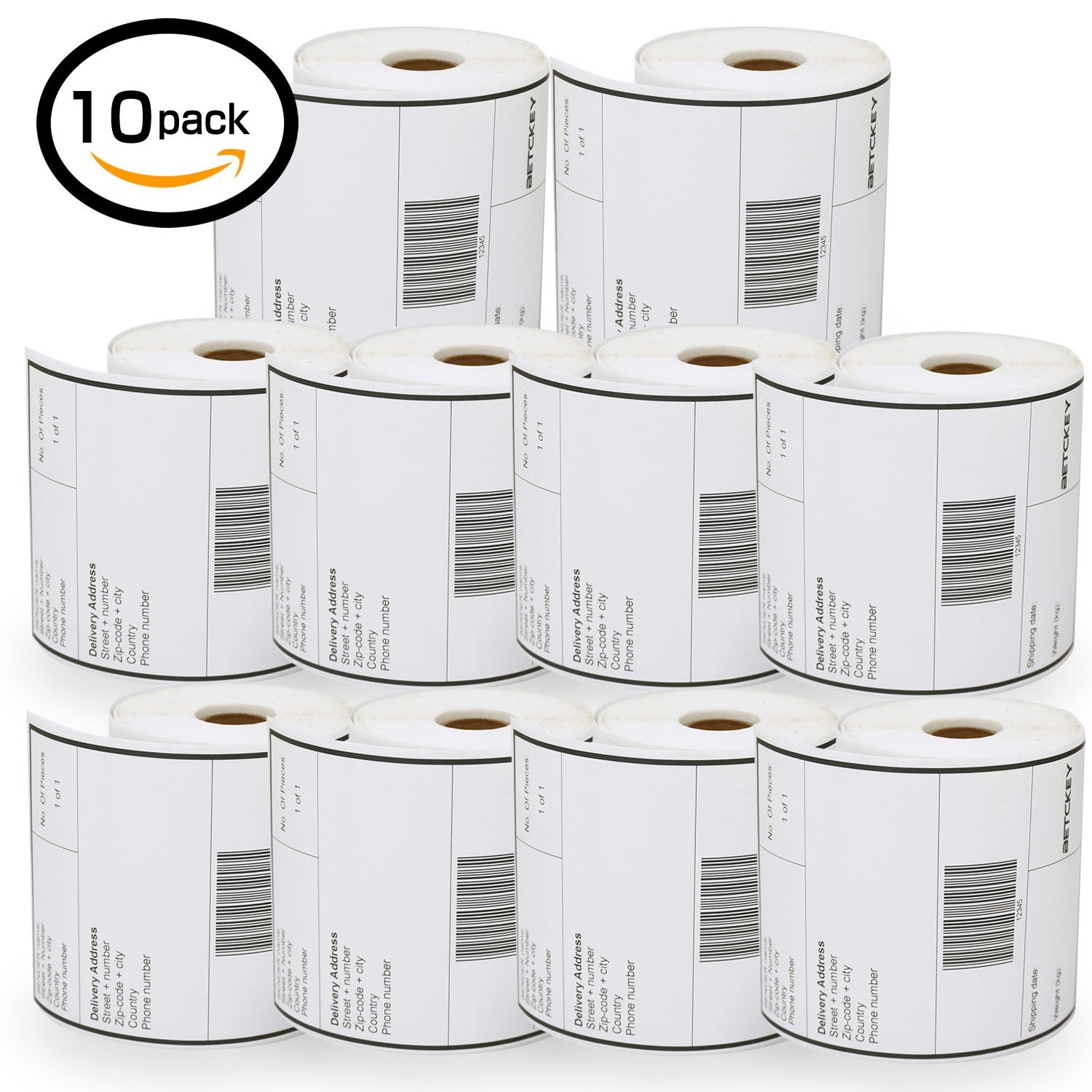 HOUSELABELS Compatible DYMO 30387 Internet Postage Labels  2 Strong Permanent Adhesive Compatible Dymo Lw 450 4xl Rollo Zebra Desktop Pr