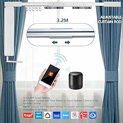 Smart Curtain Tracks WiFi Control by Phone, Support