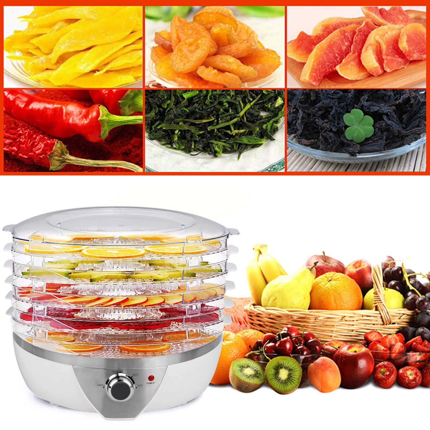 MeyKey Food Dehydrator Machine Fruit Dehydrator BPA Free Buy Online