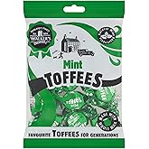 Walkers Nonsuch British Mint Toffee Candy 5.29 Oz (150g) - Natural Mint Flavor, Whole Milk Toffee, Individually Wrapped Chewy Candy Pack, Classic English Sweets, Imported UK