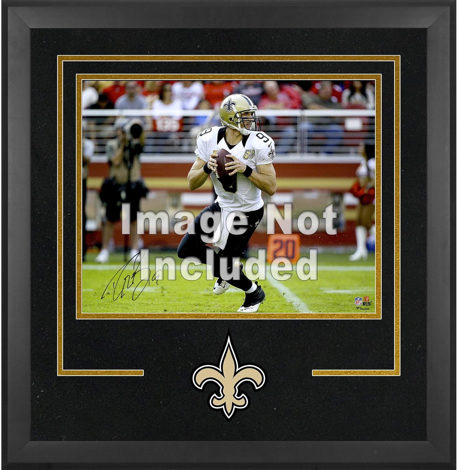 Mounted Memories New Orleans Saints 16x20 Horizontal Set Up