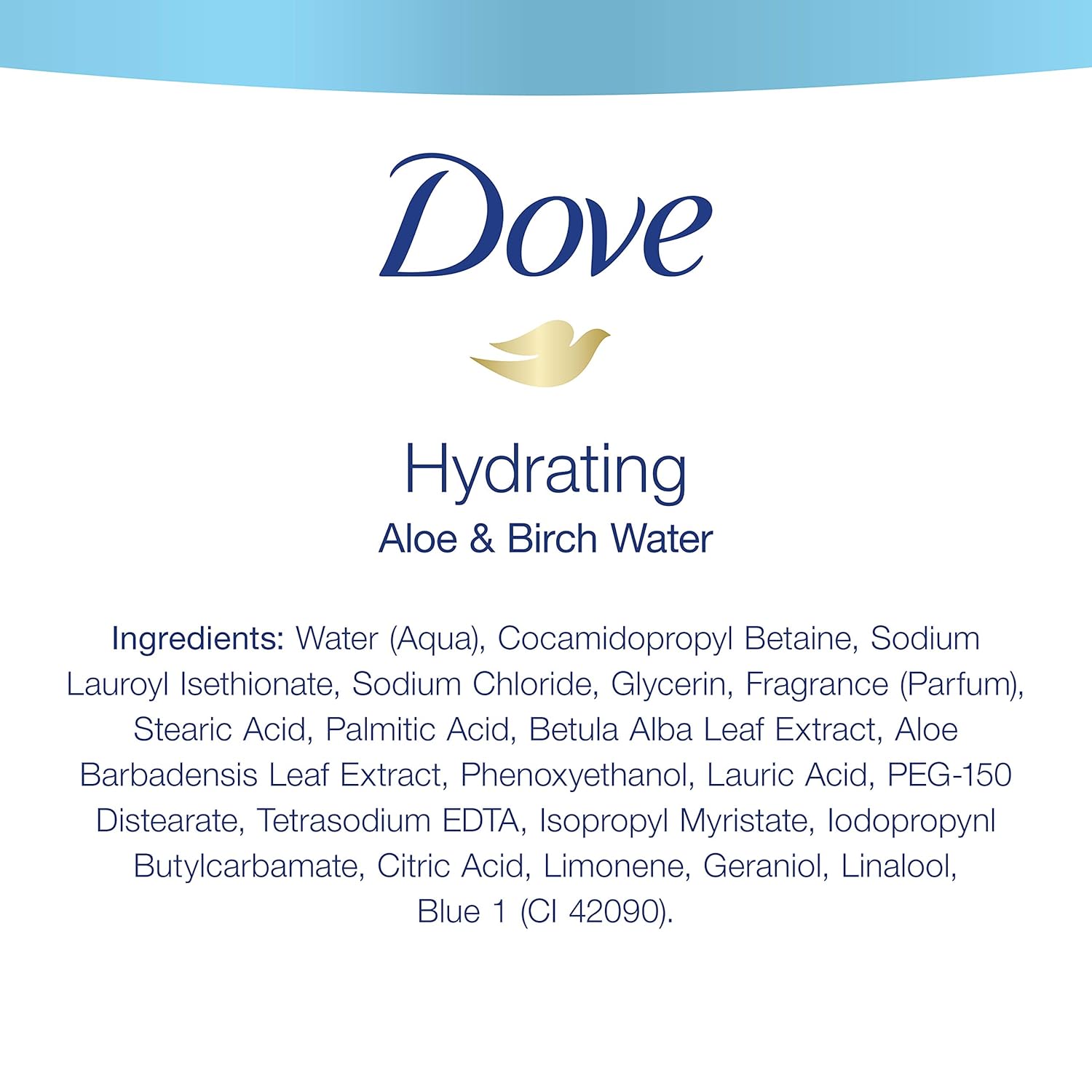 Dove Body Wash 100% Gentle Cleansers, Sulfate Free Hydrating Aloe and Birch Bodywash Gives You Softer, Smoother Skin After Just One Shower 22 oz 4 Count : Beauty