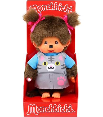 Amazon.com: Bandai Monchhichi 80's Iconic Denim Jacket - Soft