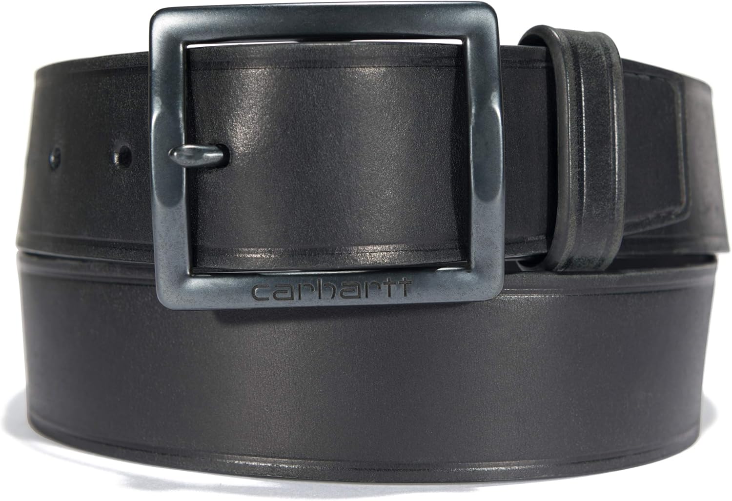 Carhartt Belts Men's Brown Detroit Leather Logo Belt 220220 Amazon