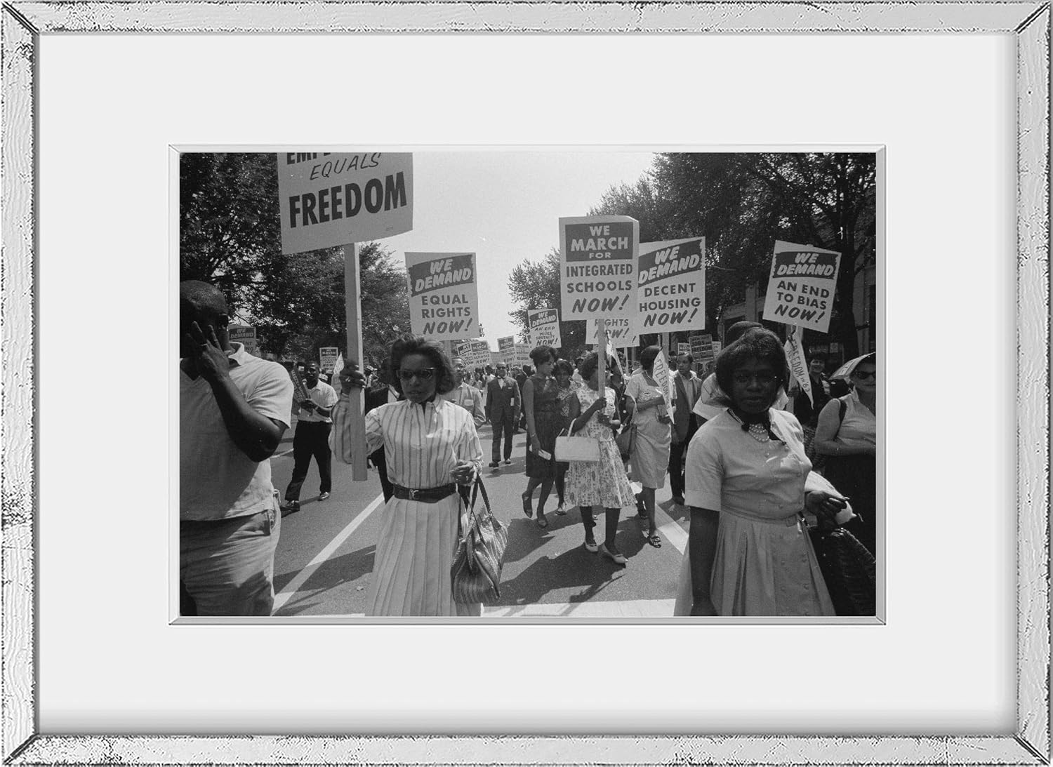 Photographs - INFINITE PHOTOGRAPHS Photo: Civil Rights March on Washington, D.C., Integrated Schools, African American, 1963 Vintage