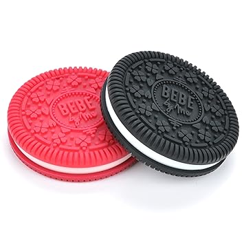 Amazon Com Bebe Cookie Teethers Gum Massagers 1 Hard 1 Soft