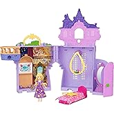 Mattel Disney Princess Toys, Rapunzel Storytime Stackers Doll House Tower with Rapunzel Small Doll, 1 Pascal Figure & 7 Accessories, Inspired by Movie
