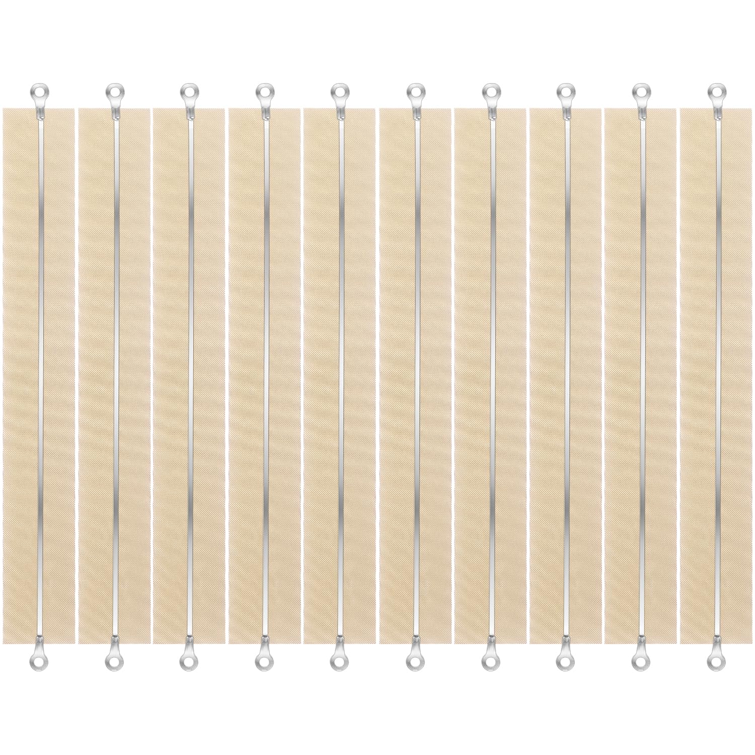 10pcs Impulse Sealer Replacement Parts, 8 Inch Teflon Cloth Heat Seal Strips Square Element Grip Impulse Sealer Repair Kit Heating Element for Hand Heat Sealers