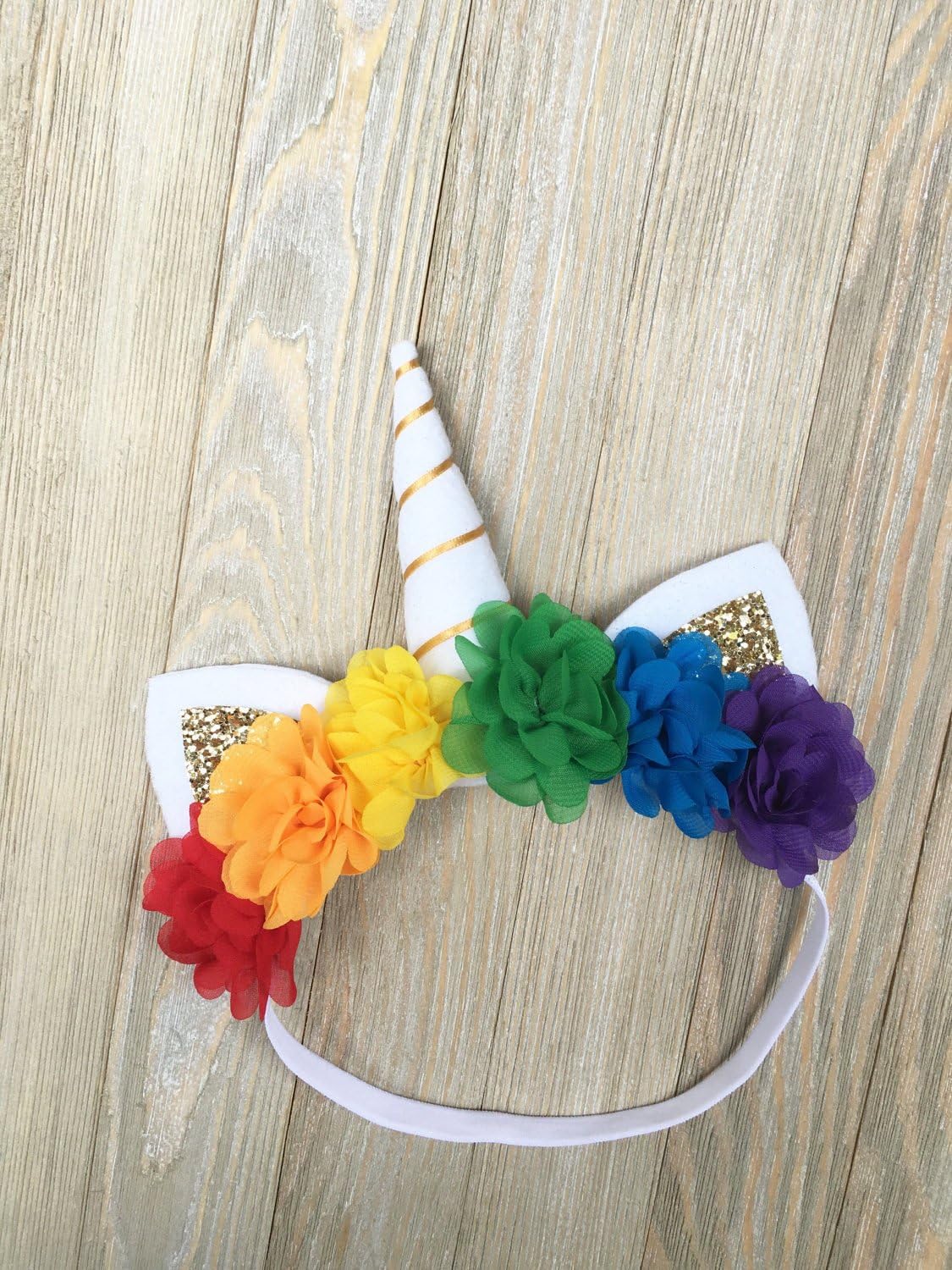 Rainbow headband - baby unicorn headband