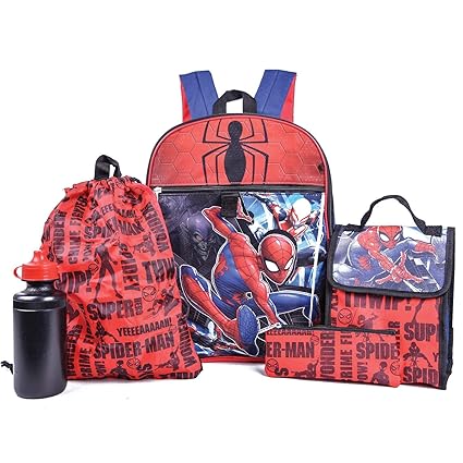 Amazon.com: Marvel Spiderman Mochila Combo Set – Marvels ...