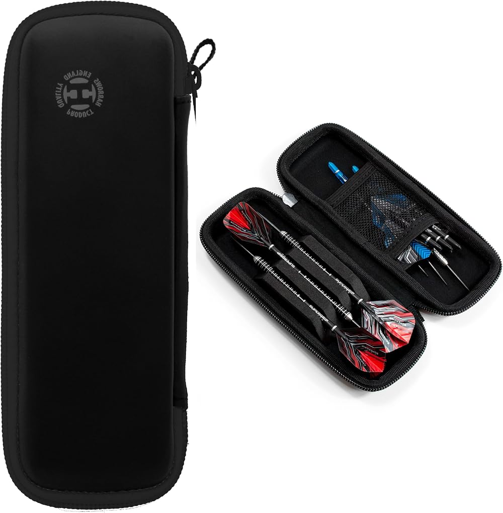 Harrows Blaze Darts Wallet Case Holds 3 Darts Accessories Black