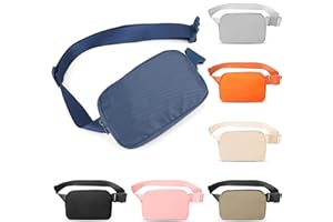 Seadamoo Mini Blue Fanny Pack Crossbody Bags for Women and Men, Waterproof Belt Bag with Adjustable Strap for Traveling Running Hiking Cycling.