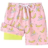 Ghteas Boys Swim Trunks Quick Dry Compression Liner Swimsuit Shorts Kids Bathing Suit with Pocket UPF 50+ Swimwear 5-10 Years