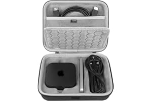 Geekria Hard Shell Travel Carrying Case, Compatible with Apple TV 4K 2024 3rd Generation, Apple TV 4K 2022 3rd Generation, Ap