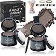 2 Pack Hairline Powder for Women and Men, Used to Root Touch Up Hair Color, Thinning and Gray Hair Coverage and Bald Spots Coverage, Dark Brown