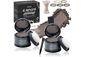 COMDIAN 2 Pack Hairline Powder for Women and Men, Used to Root Touch Up Hair Color, Thinning and Gray Hair Coverage and Bald Spots Coverage, Dark Brown