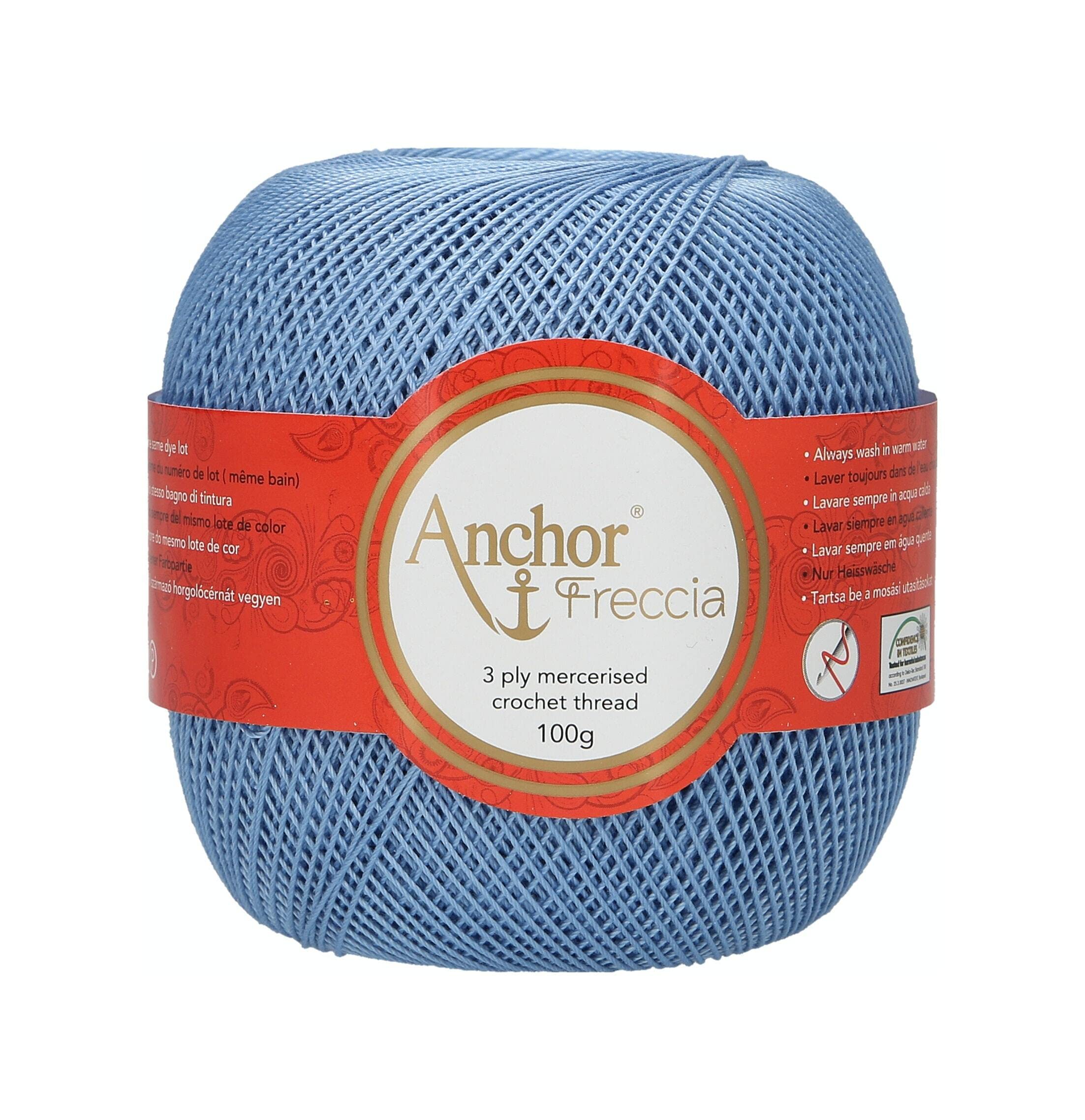 Anchor Freccia, Thickness: 12, Packaging: 100G, Running Length: 570M 130 Crochet Threads