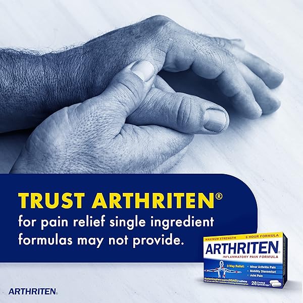 ARTHRITEN INFLAMMATORY PAIN FORMULA CAPLETS WITH 3 ACTIVE INGREDIENTS: ASPIRIN, ACETAMINOPHEN & CAFFEINE, WHITE, 28 COUNT (PACK OF 1)