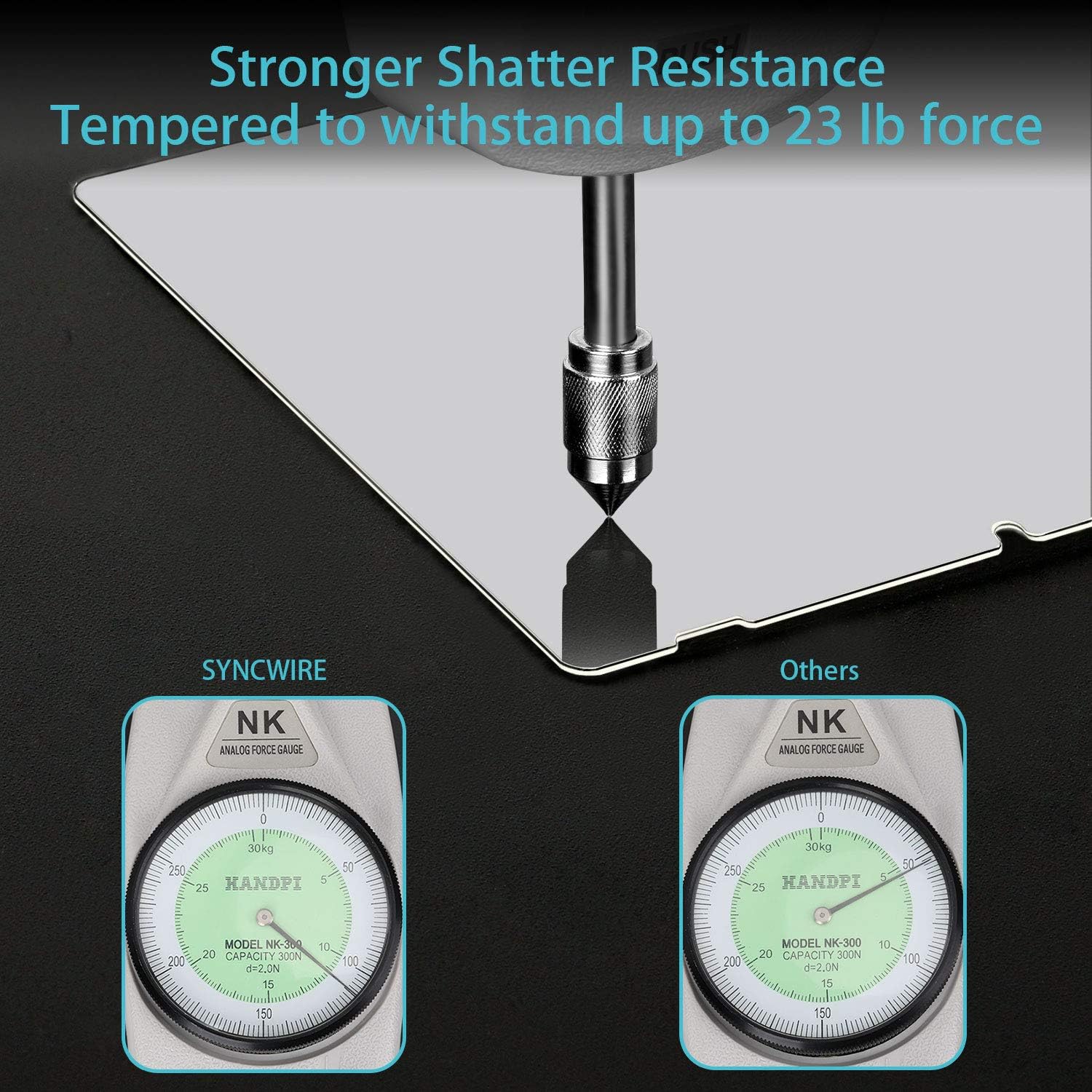 Syncwire Nintendo Switch Screen Protector Tempered Glass [2 Pack] Transparent HD Clear Screen Protector for Nintendo Switch [Anti-Scratch, Anti-Fingerprint, Shatterproof, Bubble-Free]: Electronics