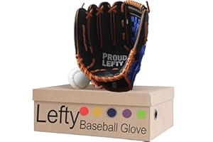 Lefty Baseball Glove Adult - Durable Left Hand Throw Baseball & Softball Mitts, First Baseman Glove for Men and Women