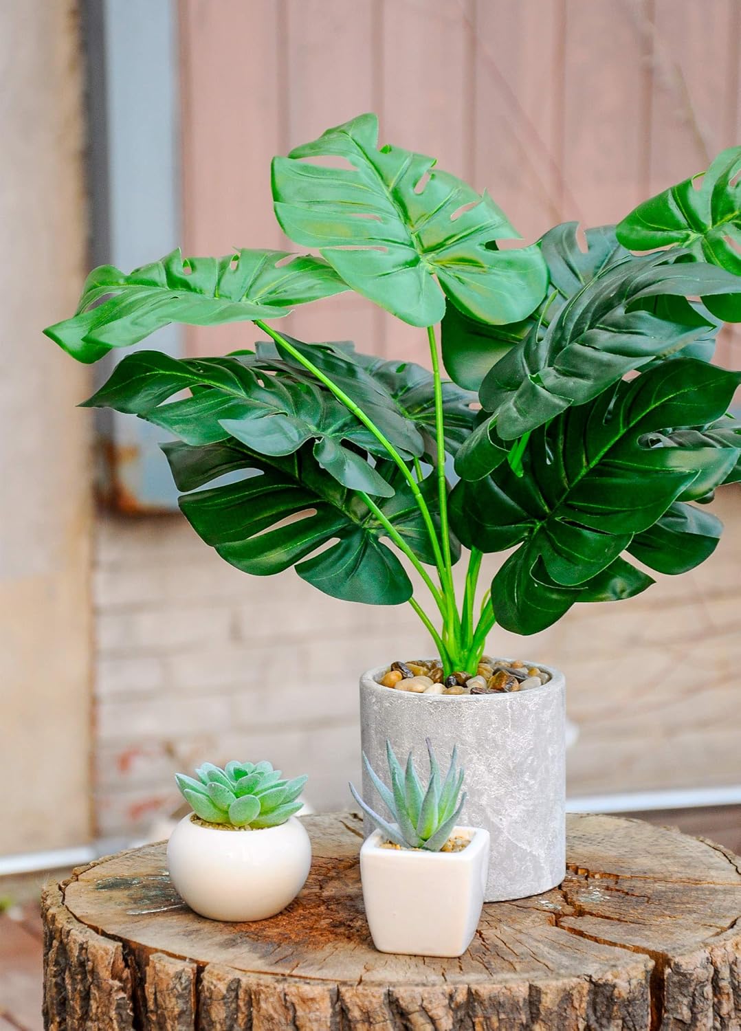 WUKOKU 16 Small Fake Plants Artificial Potted Faux Plants for Home