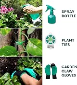 Green Haven 11-Piece Garden Tools Set with Storage Bag – Stainless Steel Hand view 6