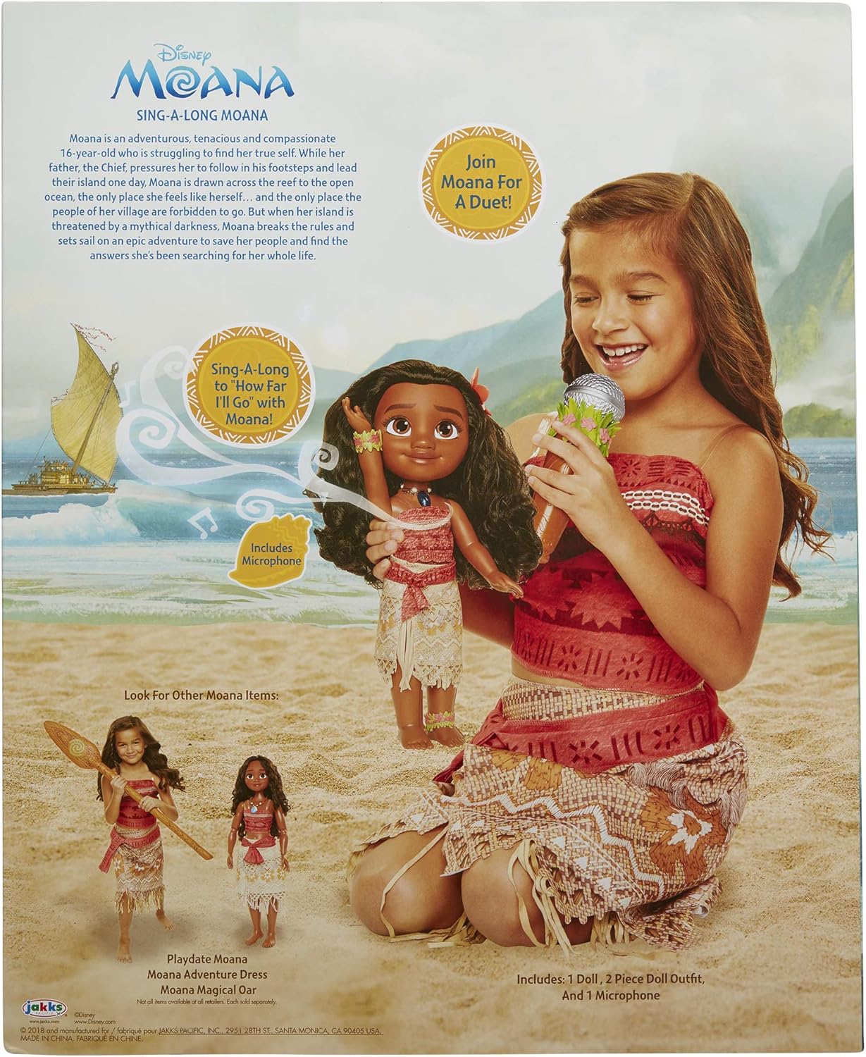 moana doll with microphone