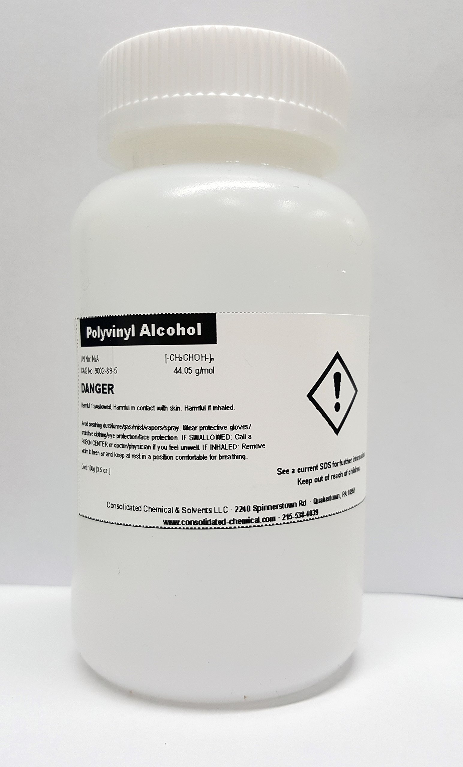 Buy Polyvinyl Alcohol High Purity Powder 100g Bottle Online at