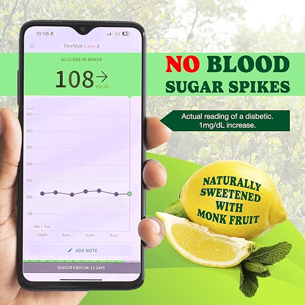 ZERO SUGAR LEMONADE JUICE PACKETS – 100% SUGAR FREE, NATURAL SWEETENED, DIABETIC, KETO & FASTING FRIENDLY – MADE WITH REAL FRUIT & CLEAN INGREDIENTS – ALL SUGAR REMOVED NATURAL BEVERAGE JUICE -10 STICKS