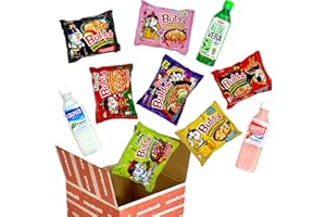 Buldak Korean Ramen Noodles and Calpico Japanese Drinks Gift Box 10pcs