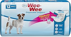 Four Paws Wee-Wee Disposable Dog Diapers 12 Count Small