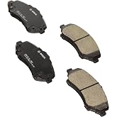 BOSCH BC1327 QuietCast Premium Ceramic Disc Brake Pad Set - Front | Compatible with Select Chrysler Town&amp;Country; Dodge Grand Caravan, Journey, Nitro; Jeep Liberty, Wrangler; Volkswagen Routan