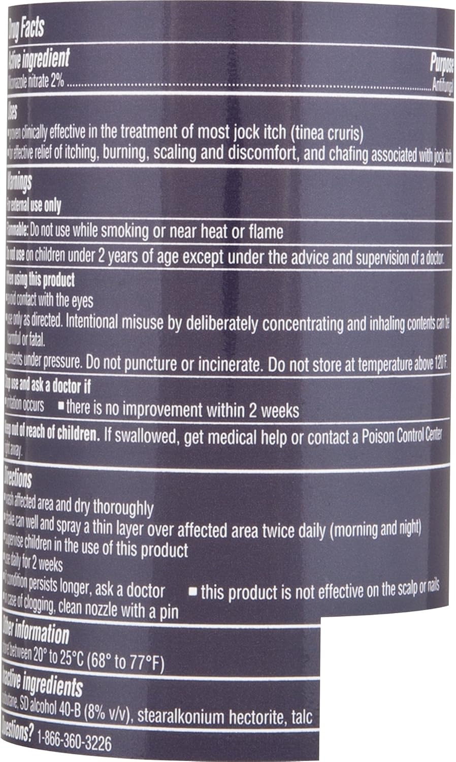 Lotrimin AF Jock Itch Antifungal Powder Spray, Miconazole Nitrate 2%, Clinically Proven Effective Treatment of Most Jock Itch, For Adults and Kids Over 2 Years, 4.6 Ounces Spray Can (Pack of 3): Health & Personal Care