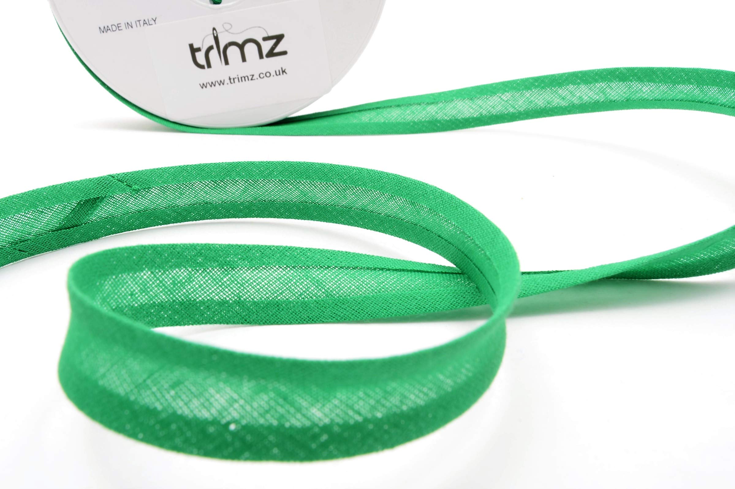 Inastri 14/ 4/ 4 mm Cotton Bias Binding, Green (Green) 57