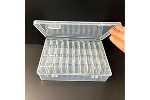 WOTERMLY Bead Storage Organizers 31Pcs- Mini Storage Boxes with Hinged Lid Organizer for Small Items, Beads, Crafts, Jewelry and DIY Nail Art Accessories - Ideal Gift for Hobbyists & Artists (Combi C)