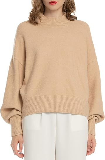 Amazon Co Jp Woolen Bloom セーター レディース ハイネック トップス 秋 冬 長袖 ニット 大きいサイズ セーター ボトルネック ゆったり カットソー 無地 可愛い 服 ファッション小物