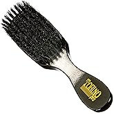 Torino Pro Wave Brush #801-8 Row Soft bristles -100% Pure Boar Bristles - Great for laying down your 360 Waves