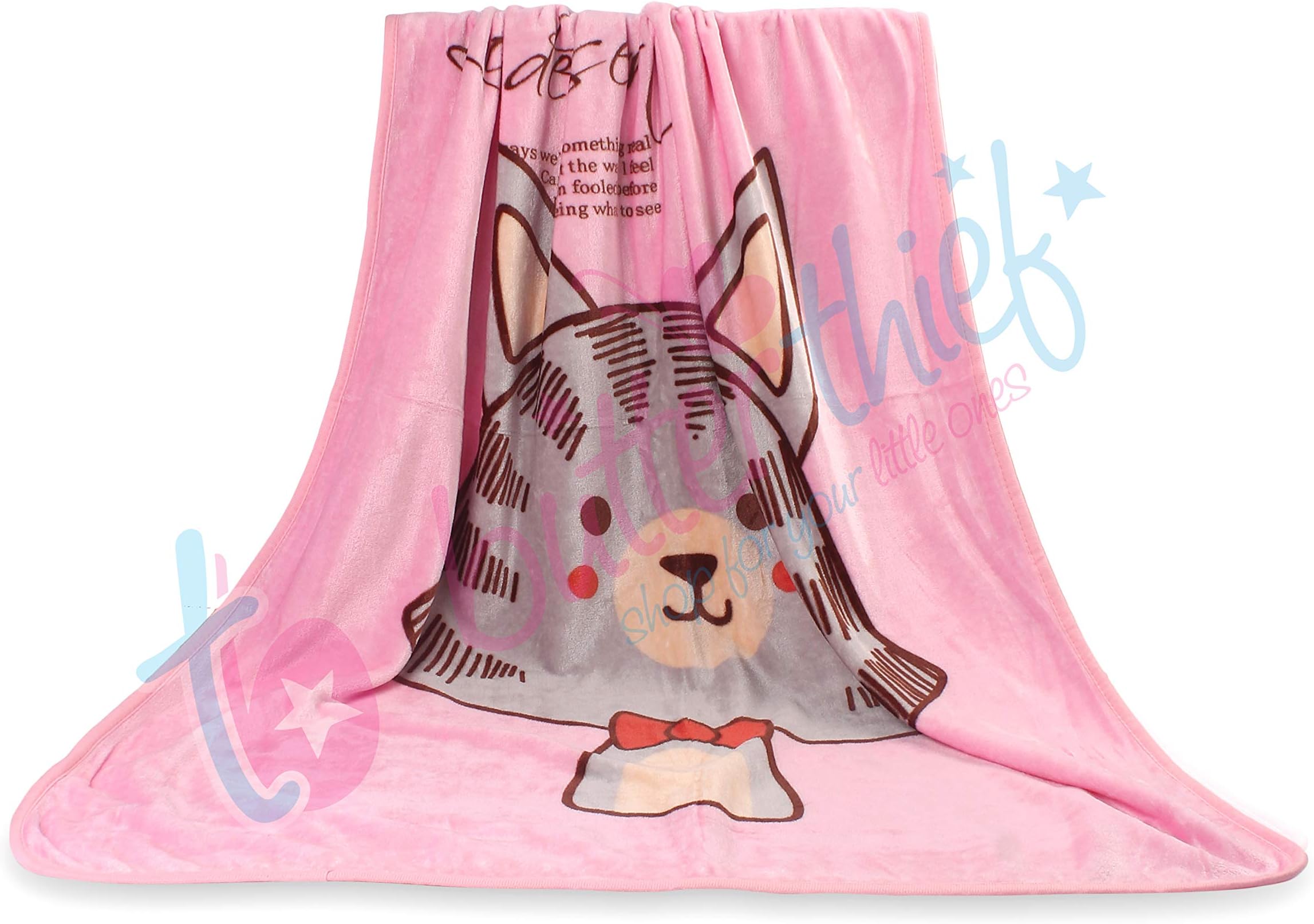 Butterthief Cartoon Single AC Blanket for Mild Winter Newborn Blankets | Soft Baby Wrapper Cum Soft Blanket for Baby Boys, Baby Girls