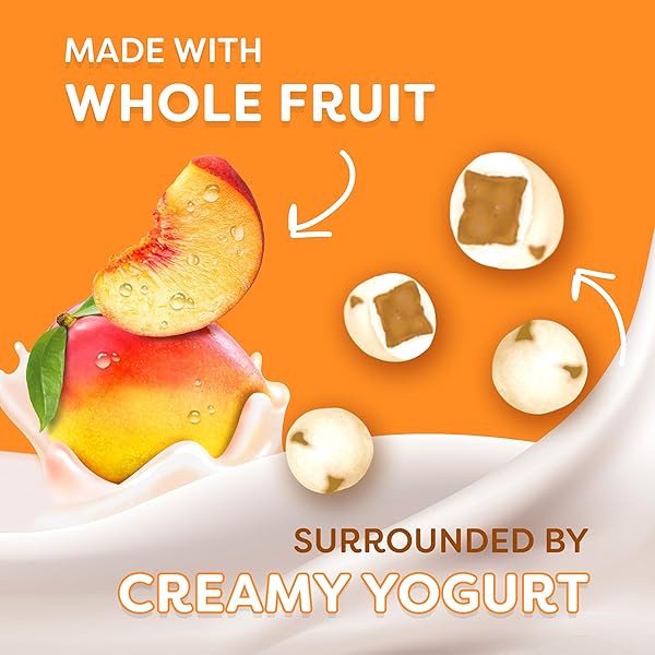 WELCH’S FRUIT SNACKS, FRUIT ‘N YOGURT VARIETY PACK, STRAWBERRY, MANGO PEACH, GLUTEN FREE, BULK PACK, SINGLE SERVE, 0.7 OZ BAGS (PACK OF 40)
