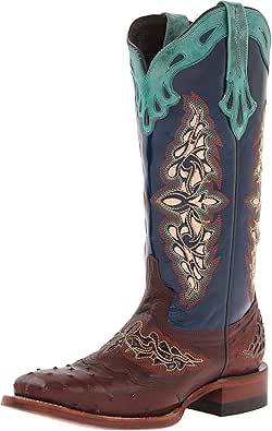 blue lucchese boots
