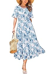 STYLEWORD Women's 2025 Summer Casual Short Sleeve