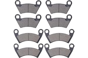 JINGKE Front & Rear Brake Pads for Polaris Ranger 700/800/900 & RZR 900/800