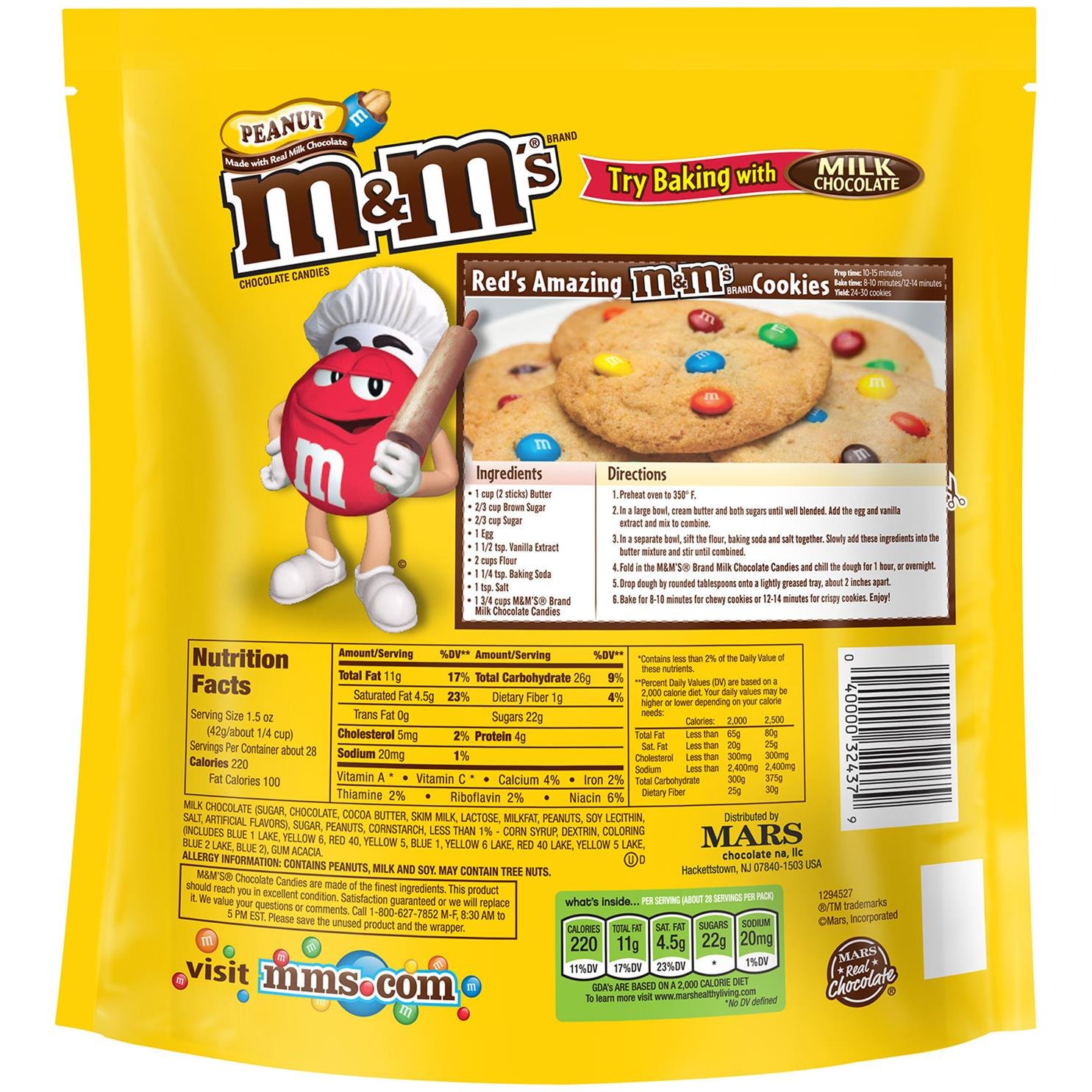 Peanut M&Ms Nutrition Blog Dandk