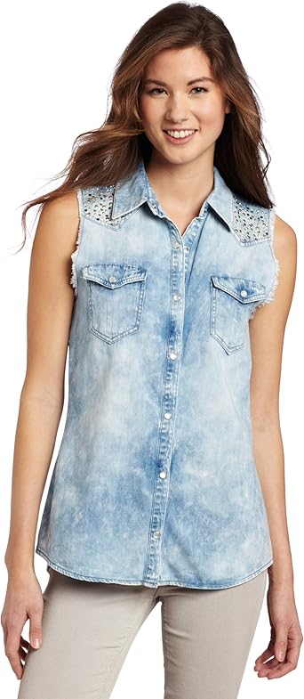 amazon women's denim shirts