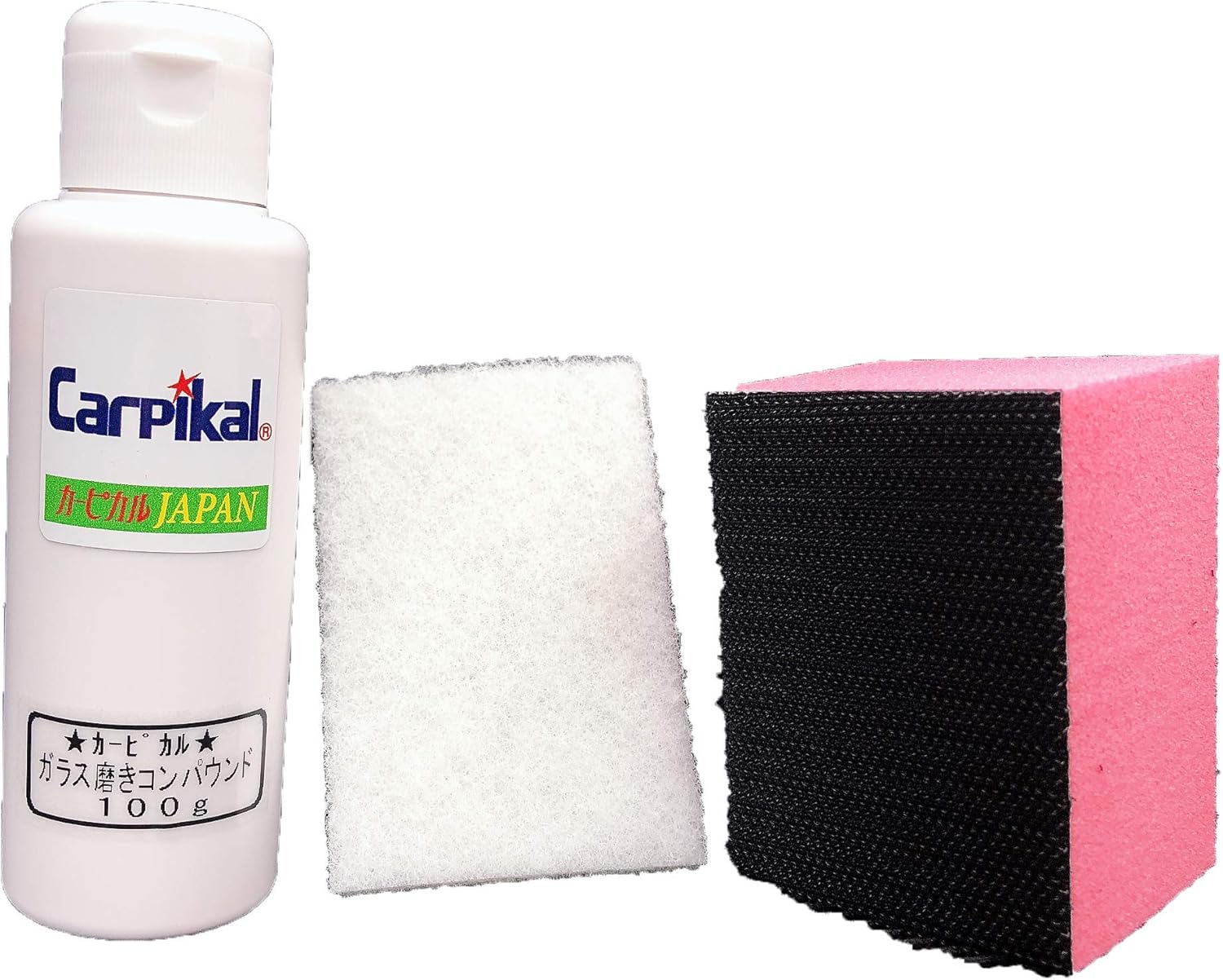 Amazon カーピカル ガラス磨き コンパウンド 100g 酸化セリウム配合 磨き用スコッチ付 ガラスクリーナー 車 バイク