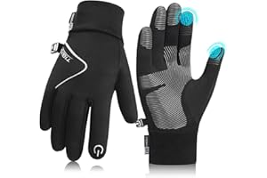 Kids Winter Gloves, Mildly Waterproof Lightweight Gloves with Touchscreen Anti-Slip, Soft Lining Running Warm Gloves Biking