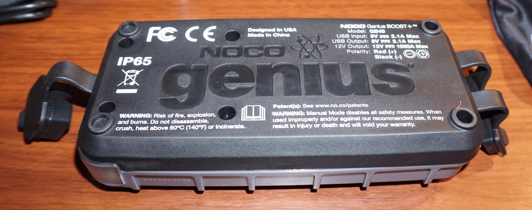 NOCO Boost GB40: 1000A UltraSafe Jump Starter – 12V Lithium Battery Booster Pack, Portable Jump Box, Power Bank & Jumper Cables - for 6.0L Gas and 3.0L Diesel Engines photo review