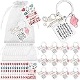 36 PCS Nurse Appreciation Gifts Nurse Keychains Thank You Cards and Organza Bags Back to School Gifts for Medical Assistant S