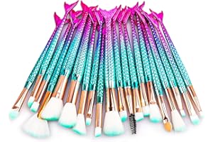 NICEMOVIC Stocking Stuffers for Girls, 20PCS Princess Kids Makeup Brushes Sets, Teen Girl Gifts Trendy Stuff Christmas Gift Ideas Cute Make Up Tool Set