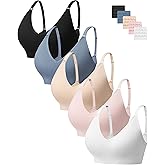HBselect Wireless Bras for Women No Underwire, Women Comfortable Bras Seamless Padded Bras Everyday Sports Tshirt Bra